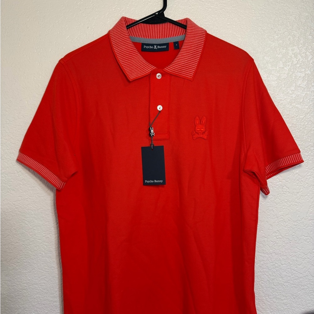 Psycho Bunny Men's Chili Red Polo Shirt